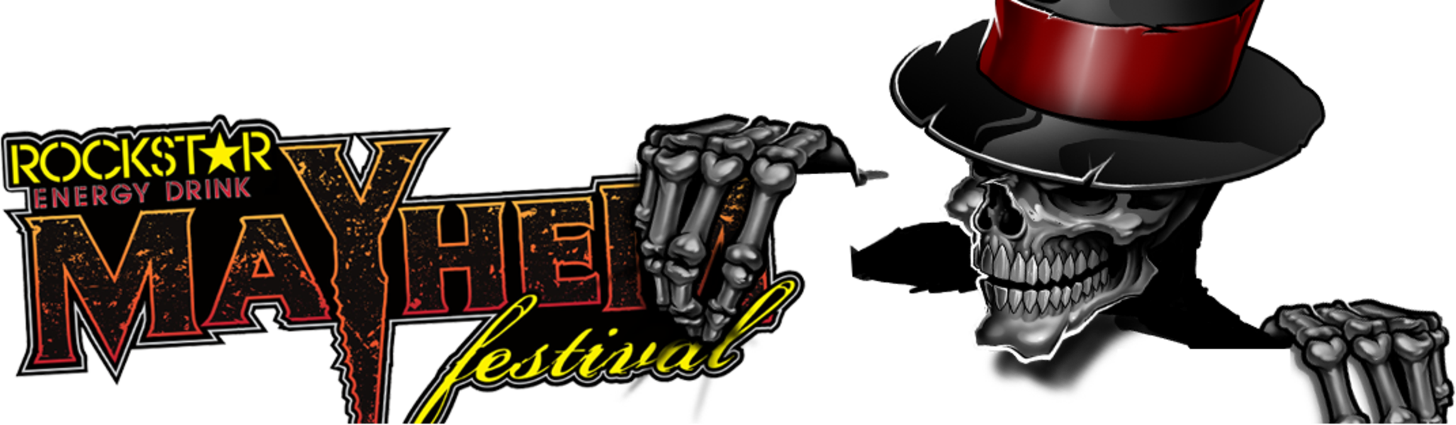 Meinl Rules The 2010 Rockstar Energy Drink Mayhem Festivalrockstar - Five Finger Death Punch Gif Transparent (2054x600), Png Download