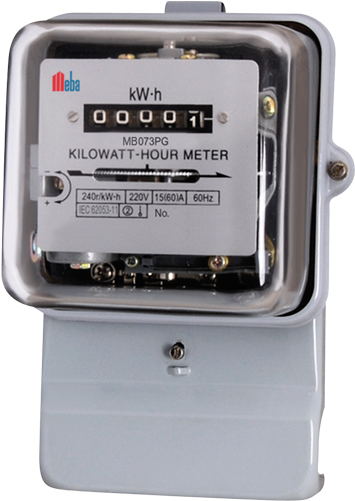 Meba Digital Electric Meter Mb073pg - Electric Meter Images Png (500x500), Png Download