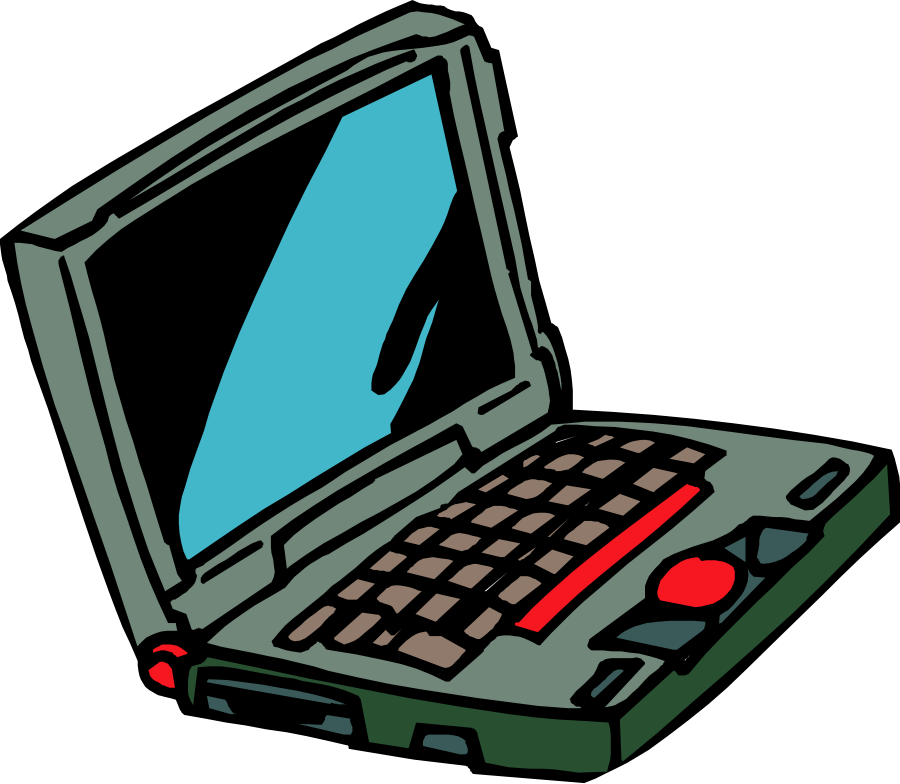 Clip Art Royalty Free Laptop Clipart Basic Computer - Laptop Computer Clipart Png (900x784), Png Download