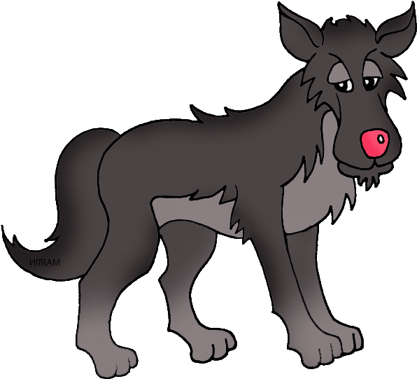 Lobo - Lobo Dibujo Animado Png (648x574), Png Download