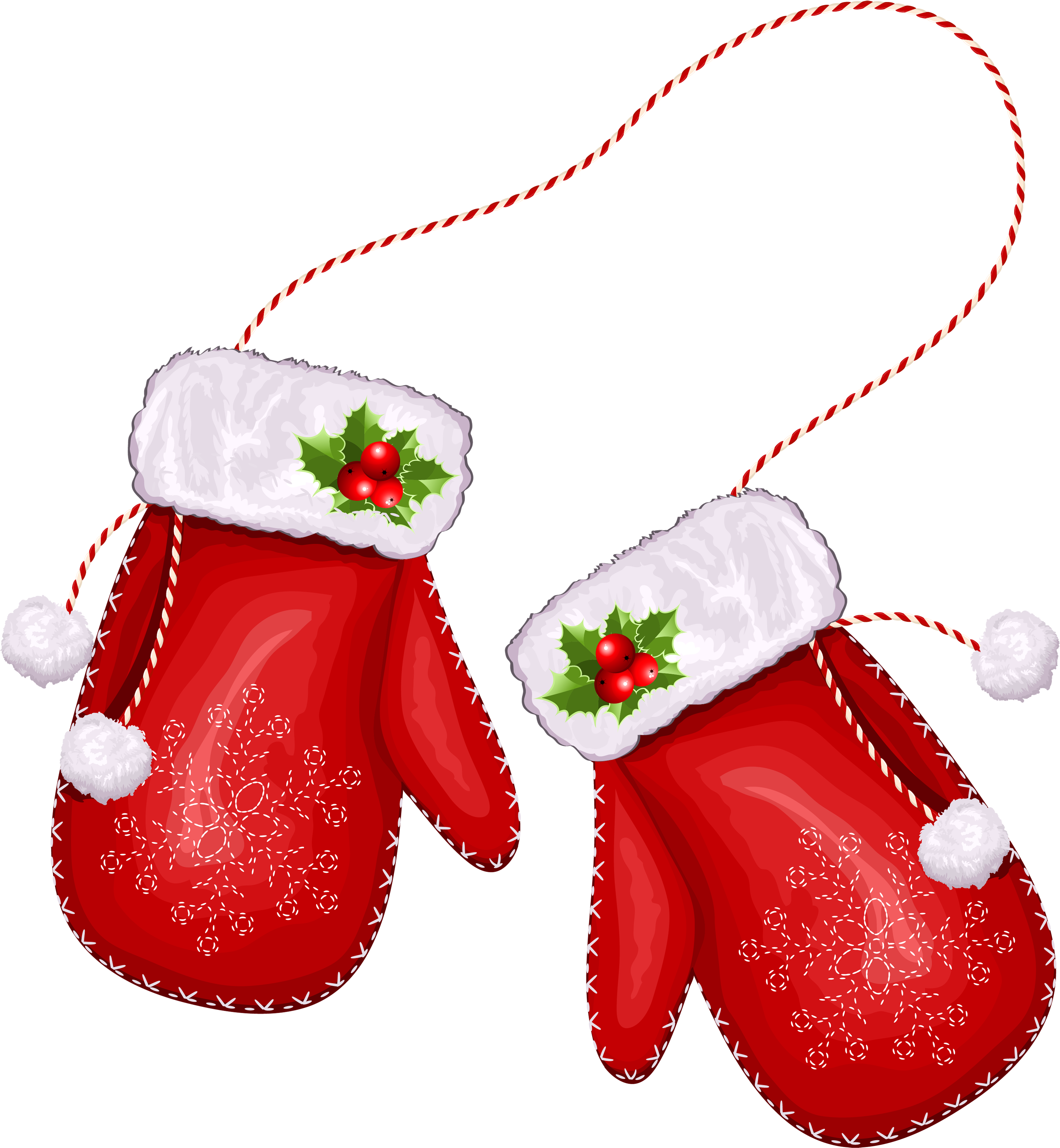 Christmas Mittens Clipart (3245x3507), Png Download