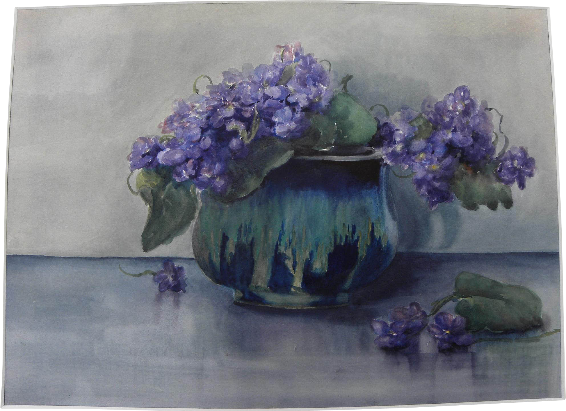 Vintage Watercolor Still Life Painting - Bouquet (1983x1983), Png Download