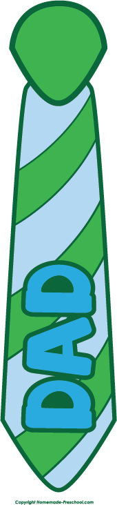 Tie Clipart Dad (170x732), Png Download