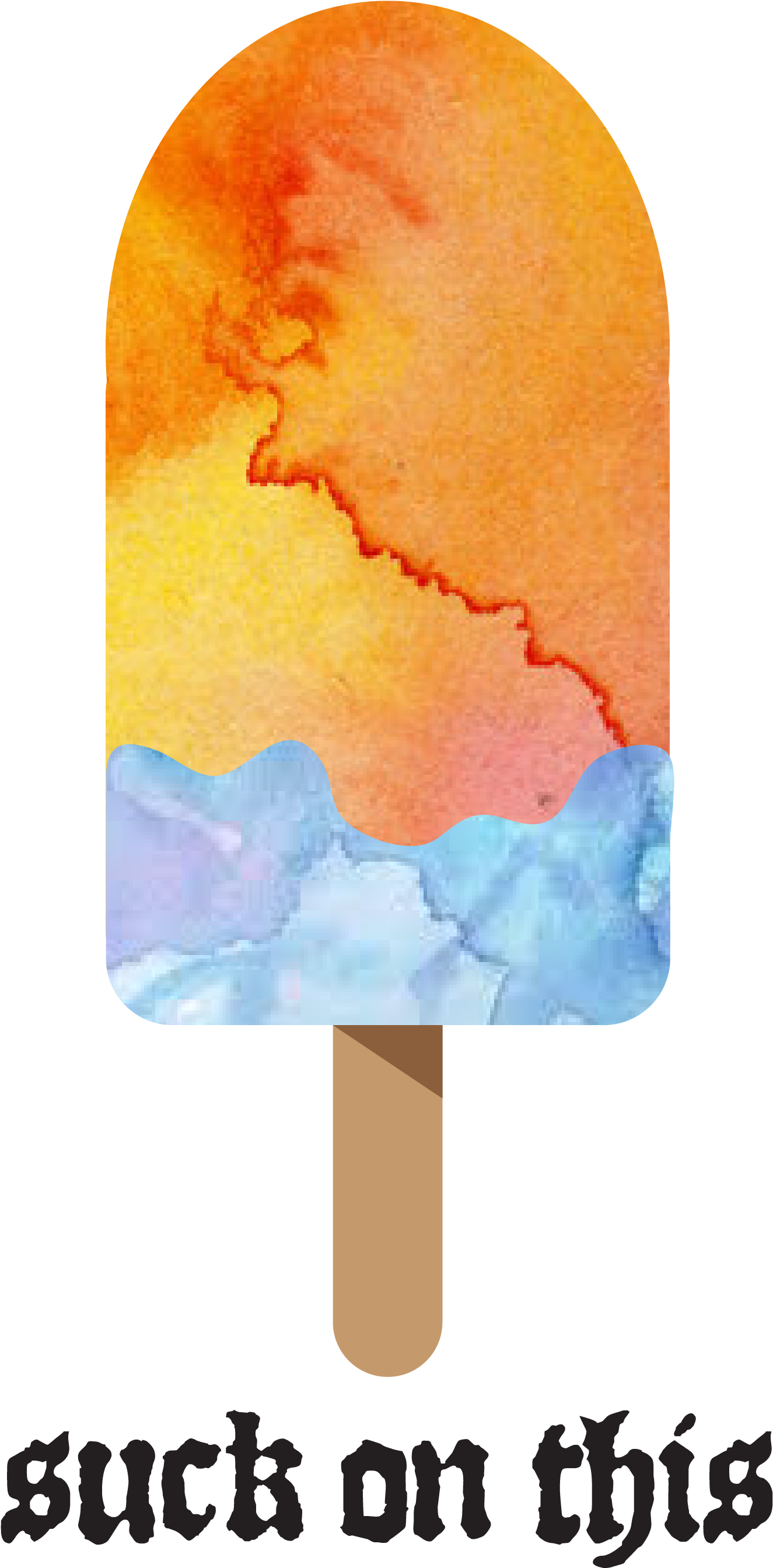 Popsicle-04 - Black Death European Tour Oval Ornament (3075x3075), Png Download