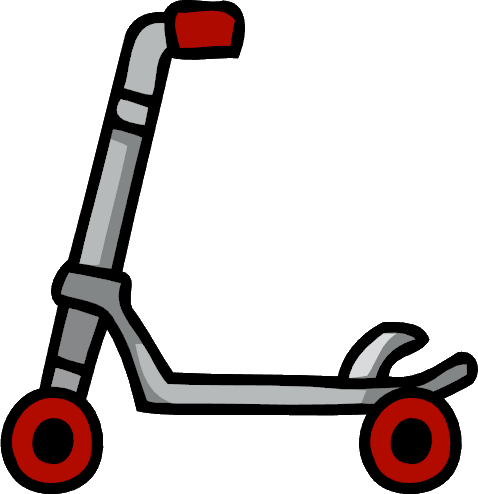 Kick Scooter Png Clipart - Scooter Png (478x494), Png Download