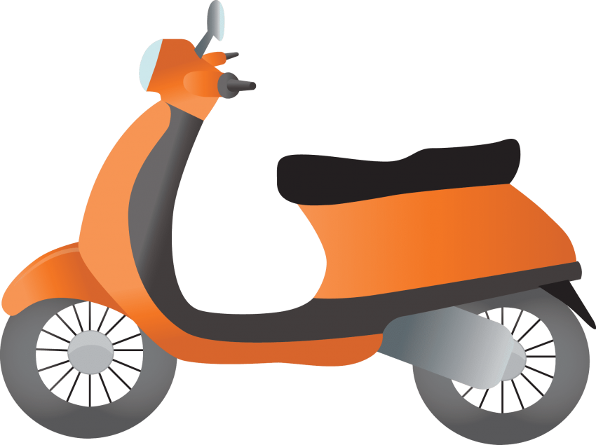 Free Png Scooter Png Images Transparent - Scooter Clipart Png (850x635), Png Download