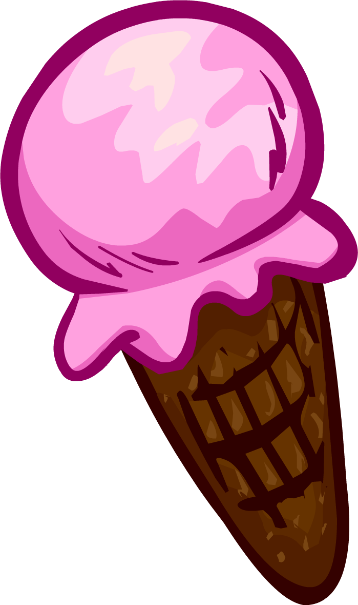 Ice Cream - Club Penguin Hand Items (699x1179), Png Download