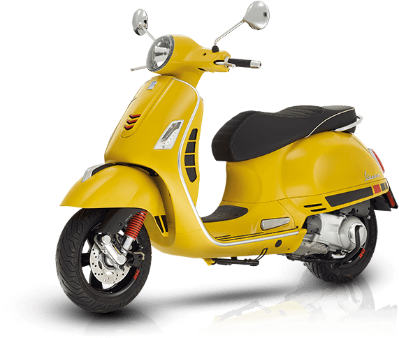 Gts 300 Supersport - Vespa Gts 300 Super Sport Yellow (700x500), Png Download