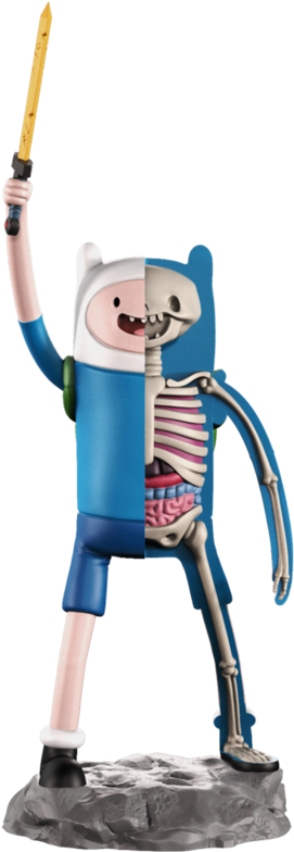 Adventure Time Finn Figure (800x800), Png Download
