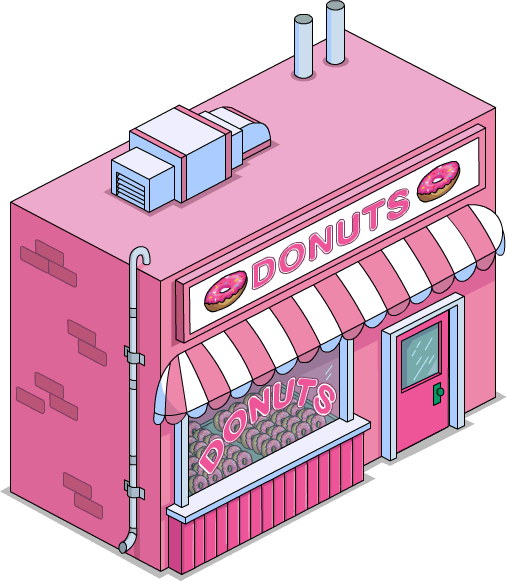 Transparent Donut Tsto - Magasin De Donut Simpson (507x581), Png Download