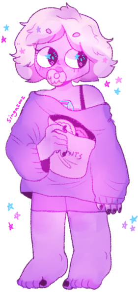 Donut Transparent Tumblr Download - Amethyst (500x636), Png Download