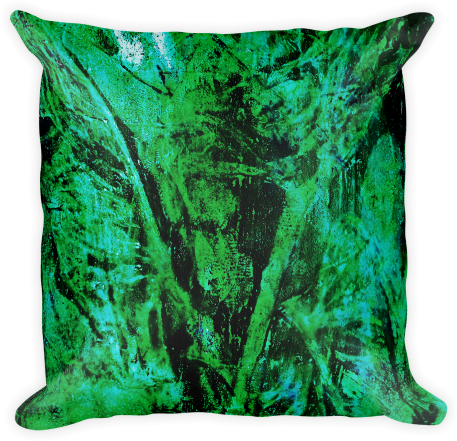 Tropical Leaves Pillow - Pillow (1000x1000), Png Download