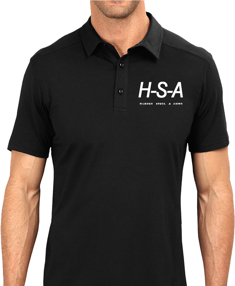 Hsa Brand Logo Polo Black - Polo T Shirt Black (1000x1000), Png Download