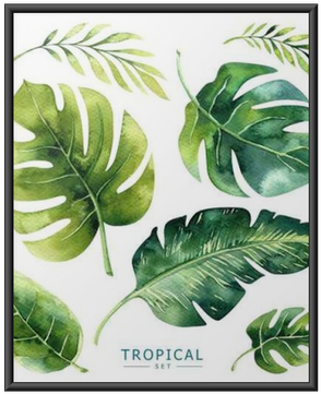 Hand Drawn Watercolor Tropical Plants Set Exotic - Jungle Plants Watercolor (400x400), Png Download