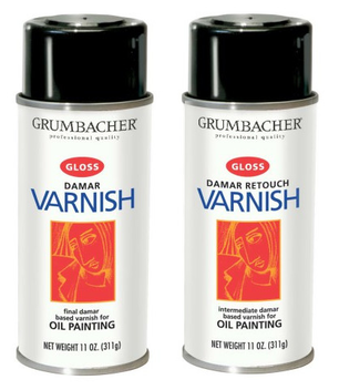 Grumbacher Damar Matte Varnish Spray For Oil (306x352), Png Download
