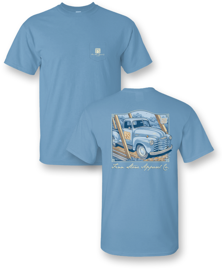 "finn's Truck" Comfort Colors Short Sleeve Pocket - Washed Up This Way T Shirt (788x1024), Png Download