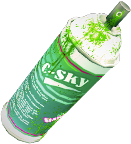 Dead Rising Green Spray Paint - Green Spray Paint Can (482x513), Png Download