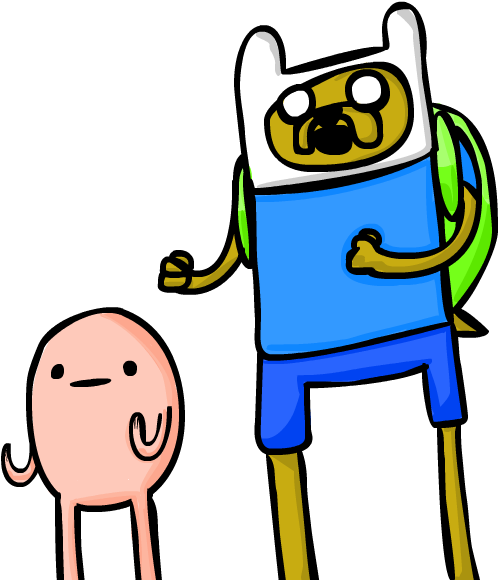 Humans Clipart Finn - Jake The Dog Human (600x600), Png Download