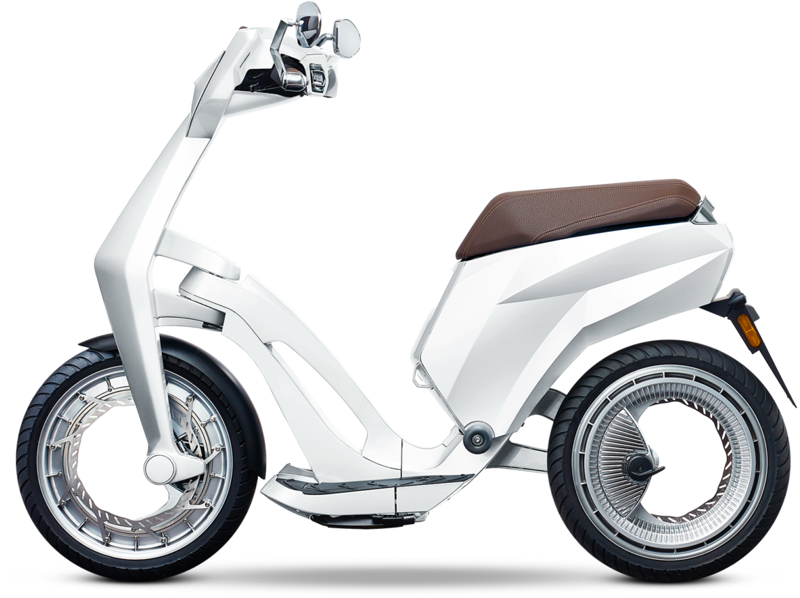 Ujet Scooters Profile Left Disp Closed High Seat Concorde - High Tech Scooter Design (1200x969), Png Download