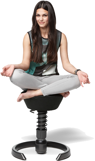 Png Woman Sit On The Floor - Woman Sitting In Chairs (383x596), Png Download