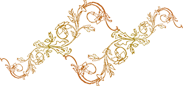 Floral Frame Png (600x284), Png Download