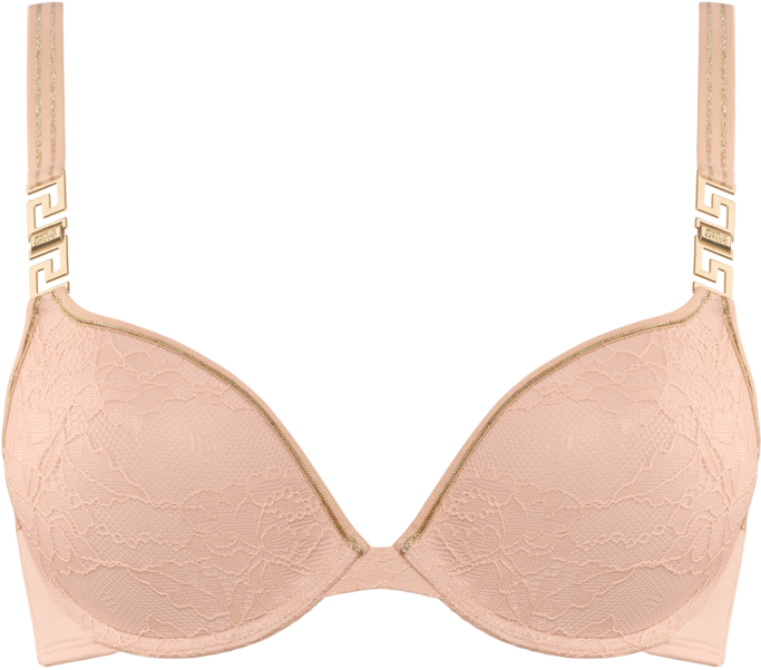 Meander Bisque Pushup Bra - Bra (682x1023), Png Download