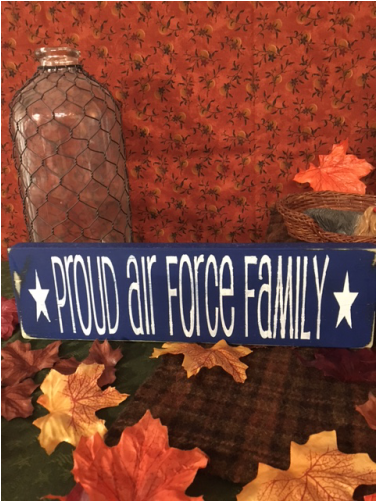 Proud Air Force Family Wood Sign - Poster (500x500), Png Download