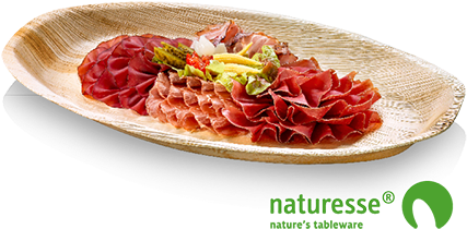 Large Palm Leaf Plates And Trays - Tableware (500x500), Png Download