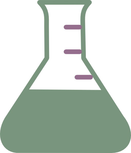 How To Set Use Beaker With Purple Lines Clipart (510x593), Png Download