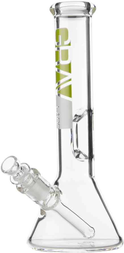 Mini Beaker Base Bong With Fixed Downstem By Grav Labs - Inch (1024x1024), Png Download