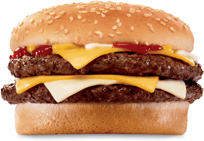 Large Ultimate-cheeseburger - Jack In The Box Cheeseburger (640x460), Png Download