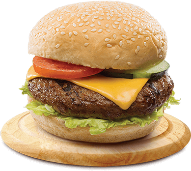 Png Stock Hamburger Transparent 1 3 Pound - 1 3 Pound Cheeseburger Kenny Rogers (600x600), Png Download