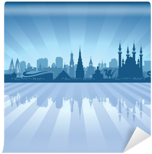 Kazan Russia Skyline City Silhouette Wall Mural • Pixers® - Силуэт Казани (400x400), Png Download
