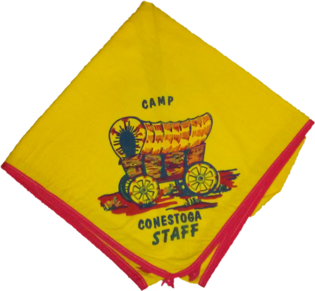 Vintage Yellow No Bsa Staff Neckerchief Large Wagon - Paper (670x641), Png Download
