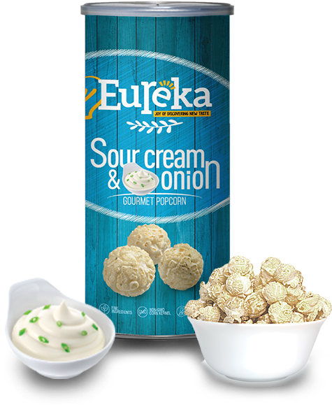Sour Cream & Onion Popcorn - Malaysia Popcorn (600x600), Png Download