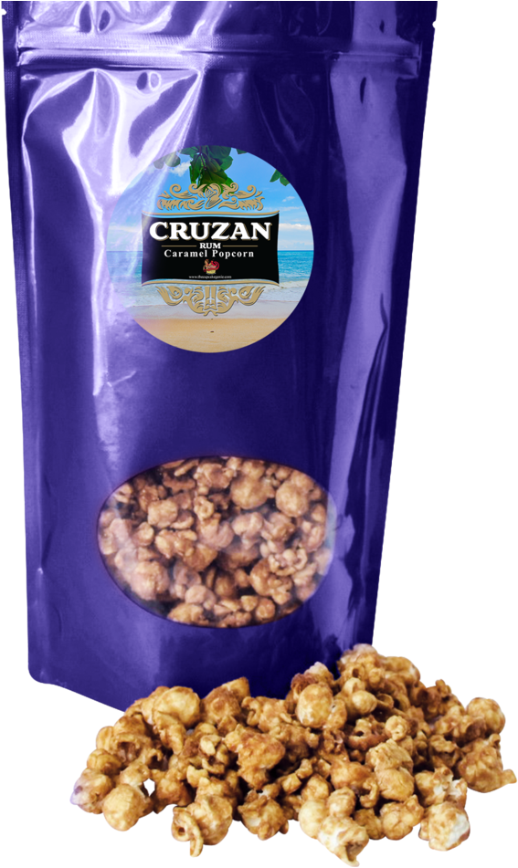Large Cruzan Rum Caramel Popcorn Pouch - Cruzan Rum (1024x1024), Png Download