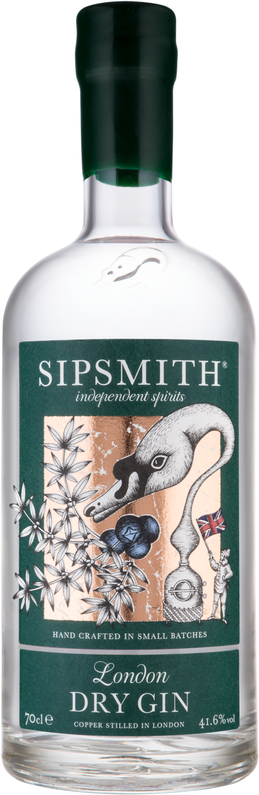 Sipsmith London Dry Gin - Sipsmith Gin (560x1668), Png Download