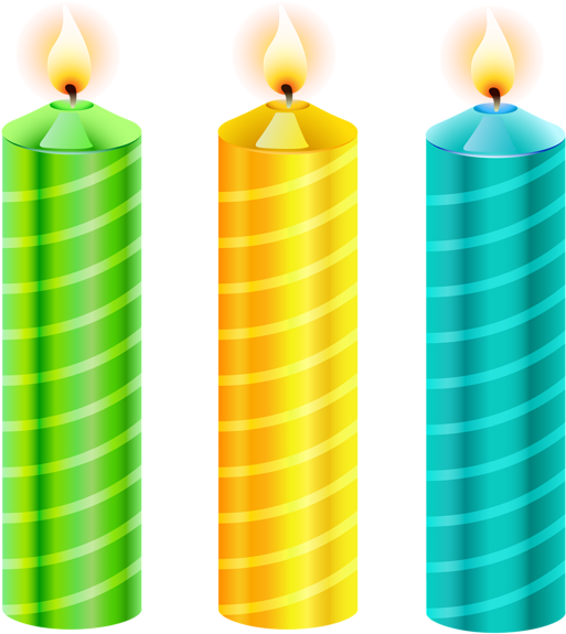 564 X 600 4 - Happy Birthday Candles Png (564x600), Png Download