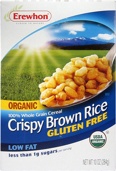 Erewhon Organic Brown Rice Crisp Cereal Box-9 - Tom Brown Porridge With Milk (650x650), Png Download