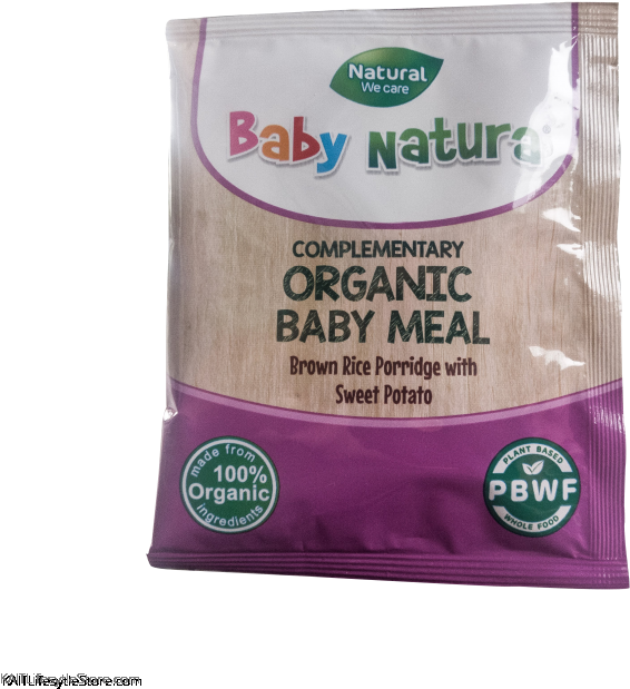 Organic Brown Rice Porridge With Sweet Potato Single - Baby Natura (700x700), Png Download