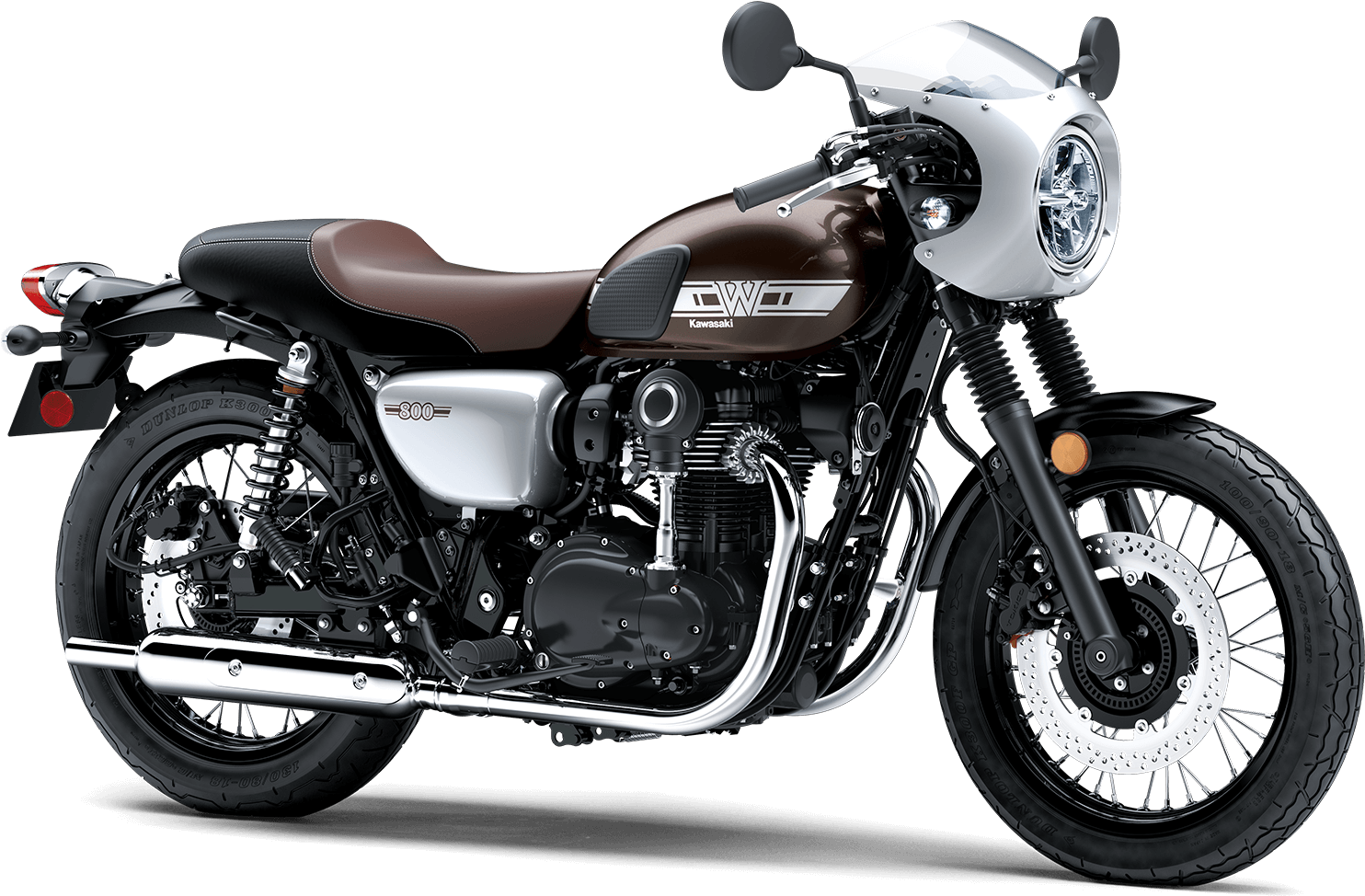 All-new - Kawasaki W800 Cafe Racer 2019 (2000x1123), Png Download