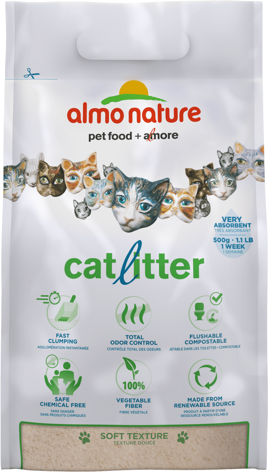 Almo Nature Cat Litter Almo Nature 2.27 Kg (2000x2000), Png Download