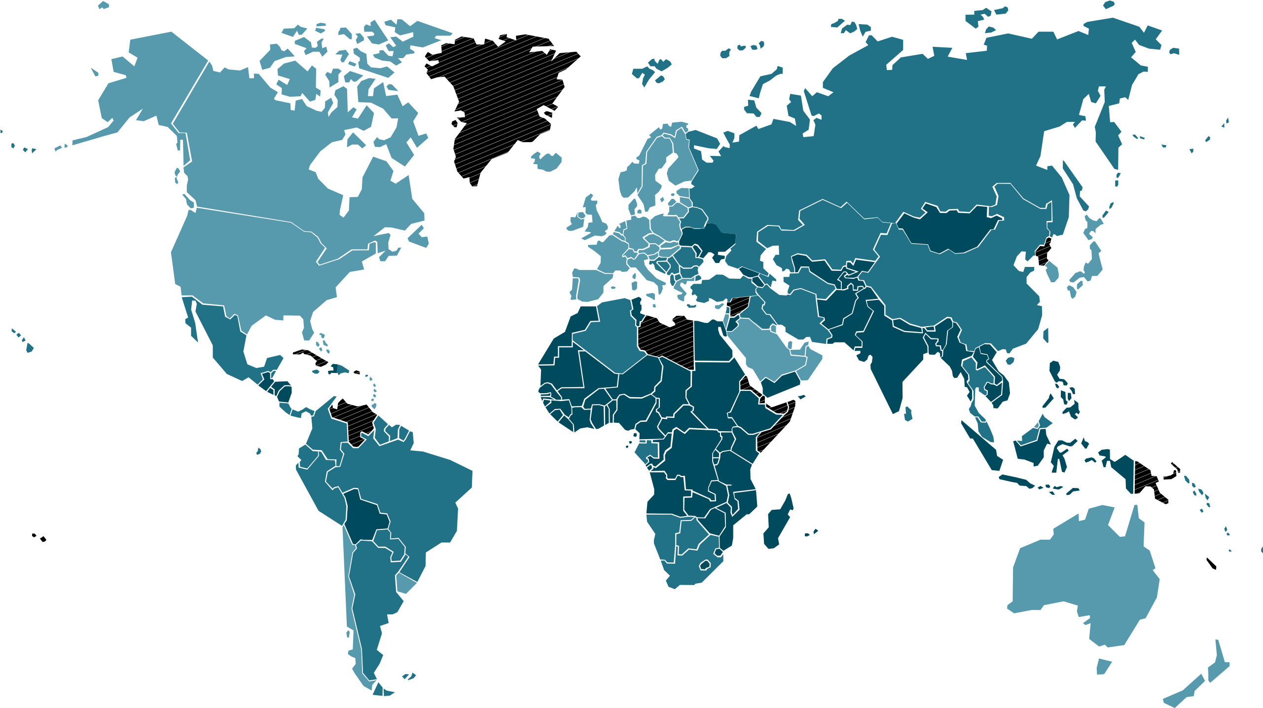 The Map Below Overlays Two Figures Gross National Income - World Wide Map Png (2560x1895), Png Download