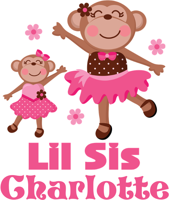 Favorite - Ballerina Monkey (700x700), Png Download