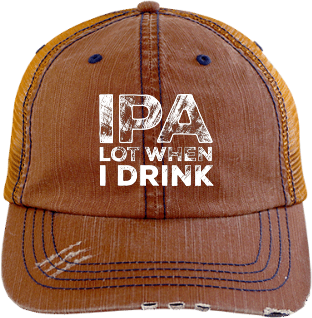 Ipa Lot When I Drink Trucker Cap Hats - Hat (1024x1024), Png Download