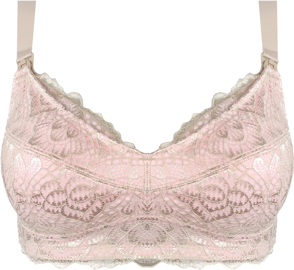 Bra Almond & Blush Thong Set Seta08 2109thong - Lace (1000x926), Png Download