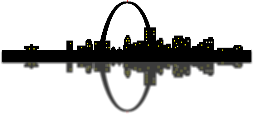 St Louis Skyline Drawing (900x400), Png Download