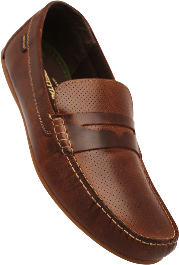 Mens Leather Slipon Casual Shoe - Red Tape Men's Derbys Tan Leather Formal Shoes (640x960), Png Download