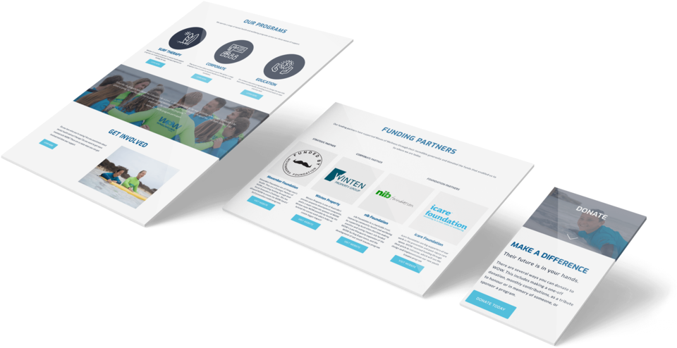 Foundation Wow Responsive Website Mockup V2 - Brochure (1000x657), Png Download