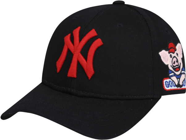 New York Yankees Happy New Year Lucky Pig Curved Cap - Yankees Hat (750x750), Png Download